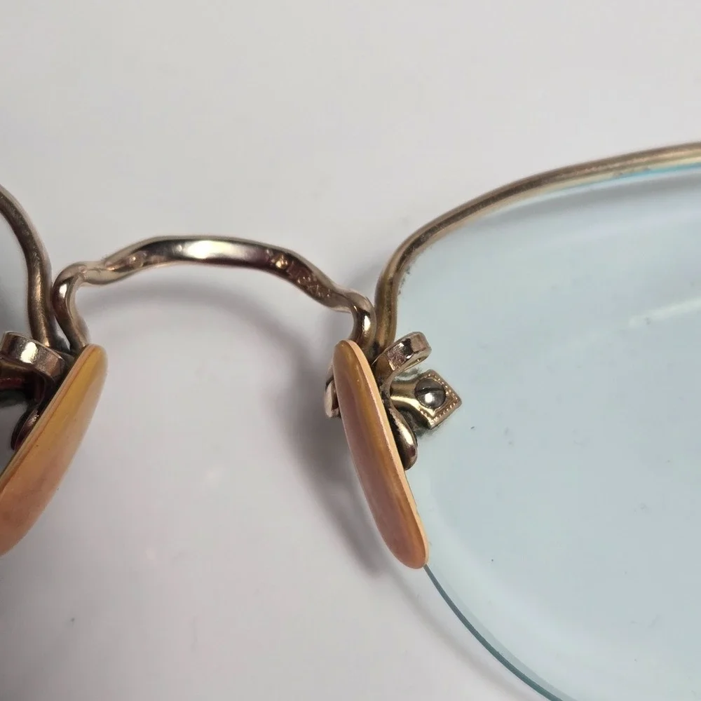 Vintage American Optical 1/10 12KGF Glasses Gold Filled Case And Cloth
